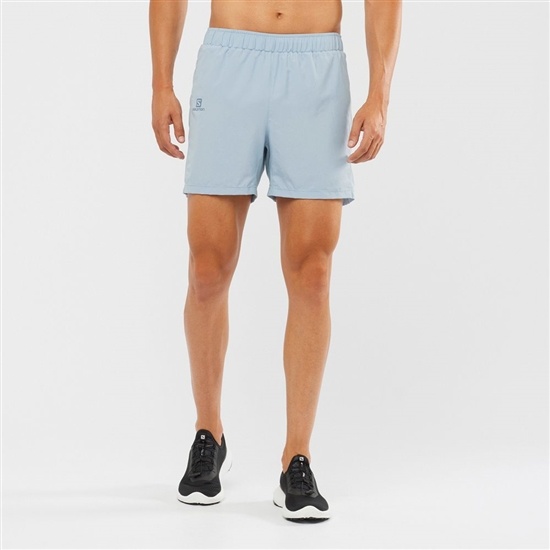 Salomon Agile 5 Men's Shorts Ashley Blue | LKRY69815