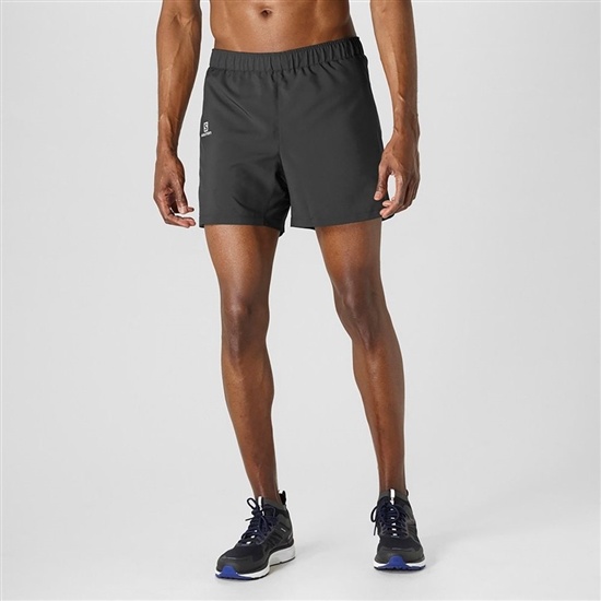 Salomon Agile 5 Running Men's Shorts Black | NMKO97623