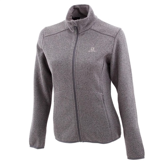 Salomon Bistra Fz W Women's Jackets Grey | EZDQ57924