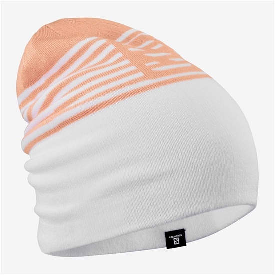 Salomon Flatspin Reversible Men's Hats White | IEXW54398