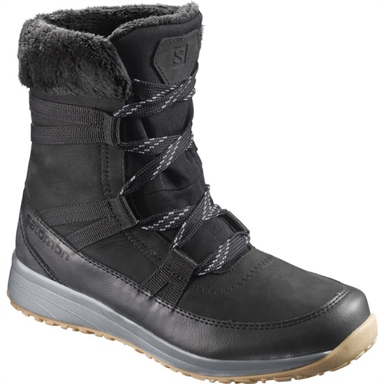 Salomon Heika Ltr Cs Wp Men's Winter Boots Black | OHLT89754