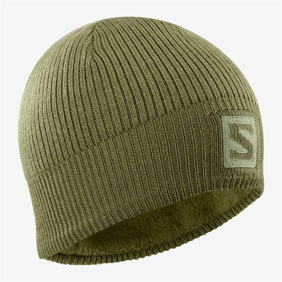 Salomon Logo Men's Hats Green | BUGA70518