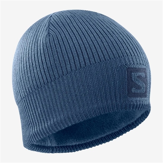 Salomon Logo Men's Hats Navy | QPSU32468