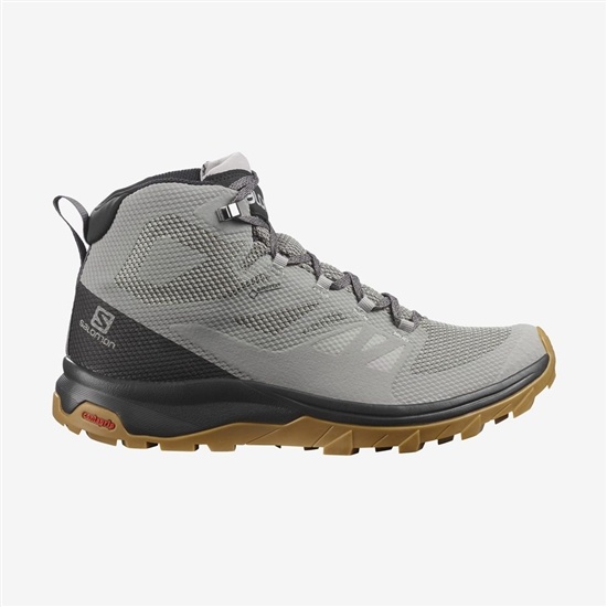 Salomon Outline Mid Gore-te Men's Hiking Boots Grey | ZFPJ48671
