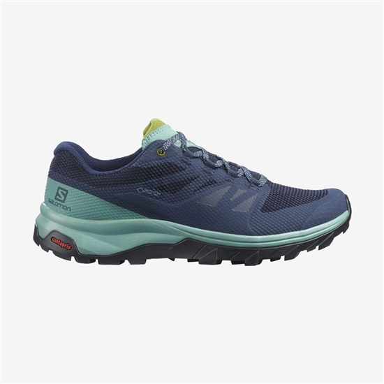 Salomon Outline Wide Gore-tex Women's Hiking Shoes Navy | MGPU28793