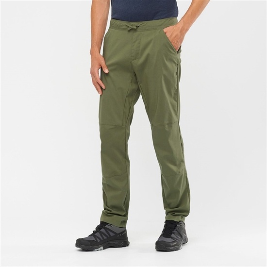 Salomon Outrack Tapered Men's Pants Olive | ACHZ68314