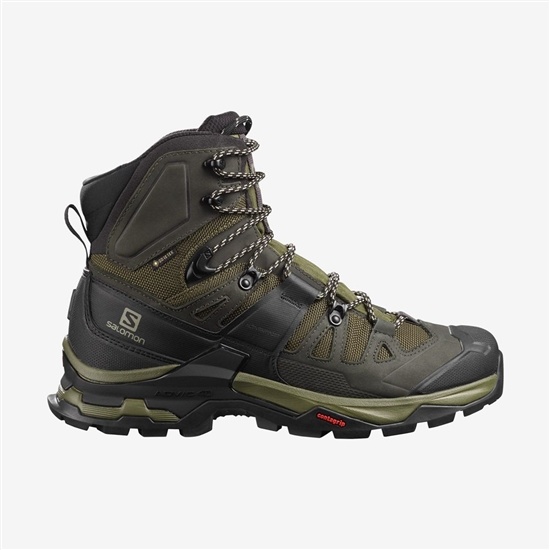 Salomon Quest 4 Gore-tex Men's Hiking Boots Olive | TXSM61738
