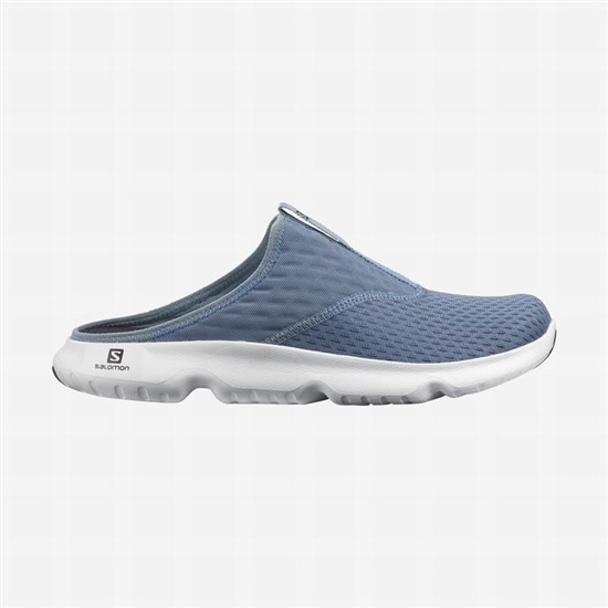 Salomon Reelax Slide 5.0 Men's Sandals Blue / White | KVHC93078