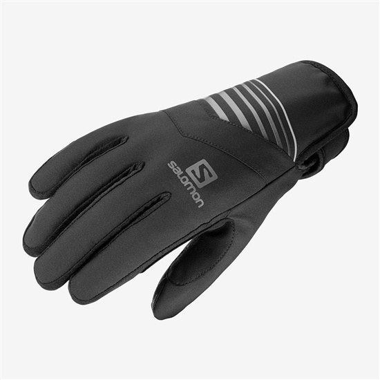 Salomon Rs Warm U Men's Gloves Black | OAQC36027