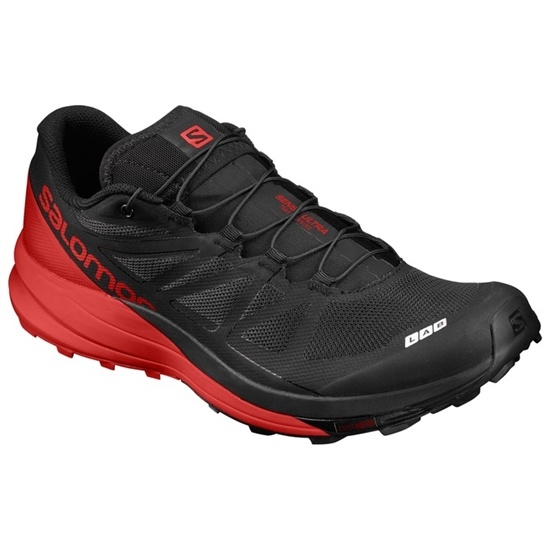 Salomon S/Lab Sense Ultra Men's Trail Running Shoes Black / Red | WYGE15984