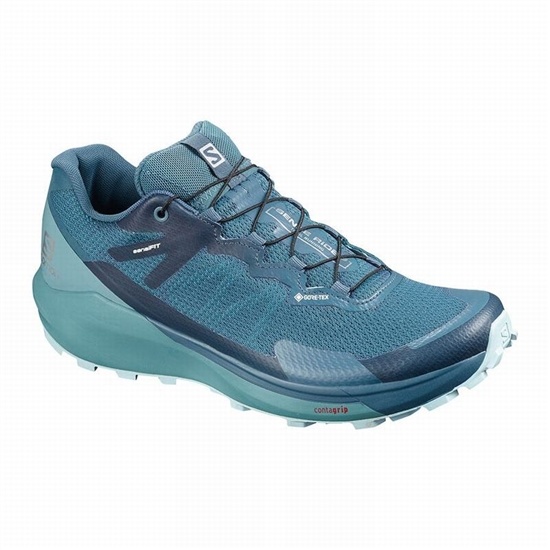 Salomon Sense Ride 3 Gtx Invis. Fit W Women's Trail Running Shoes Turquoise / Blue | USCT52418
