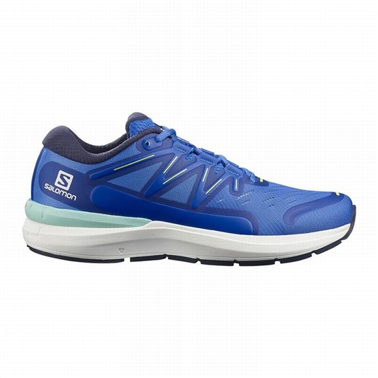 Salomon Sonic 4 Confidence Men's Road Running Shoes Blue / White | ENHQ27908