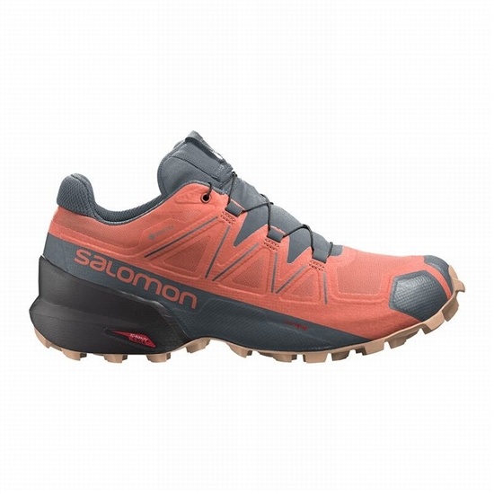 Salomon Speedcross 5 Gore-tex Women's Trail Running Shoes Orange / Grey | ZNRX43086