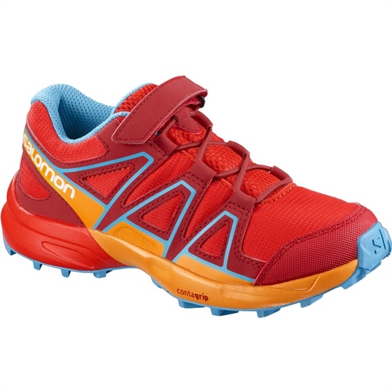 Salomon Speedcross Bungee K Kids' Trail Running Shoes Red / Orange | HTKA29381