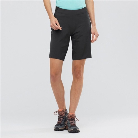 Salomon Wayfarer Pull On Women's Shorts Black | XDKQ86475