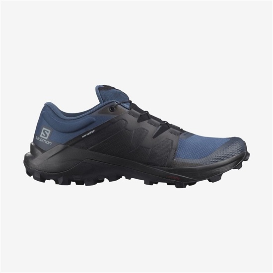 Salomon Wildcross Men's Trail Running Shoes Dark Denim / Black / Navy | YZQM73869
