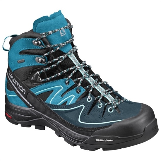 Salomon X Alp Mid Ltr Gtx W Women's Hiking Boots Turquoise / Black | EUQN42351