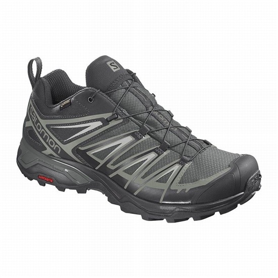 Salomon X Ultra 3 Gore-tex Men's Hiking Shoes Grey | QVAN03769
