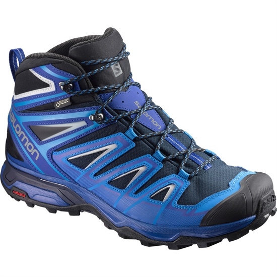 Salomon X Ultra 3 Mid Gtx Men's Hiking Shoes Blue / Black | JYXA04951