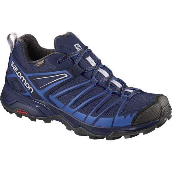 Salomon X Ultra 3 Prime Gtx Men's Hiking Shoes Navy / Black | DUQG51674