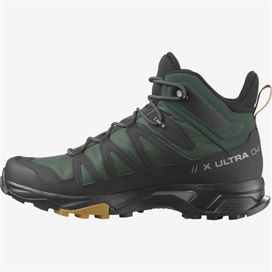 Salomon X Ultra 4 Mid Gore-tex Men's Hiking Boots Green | GHQA25980
