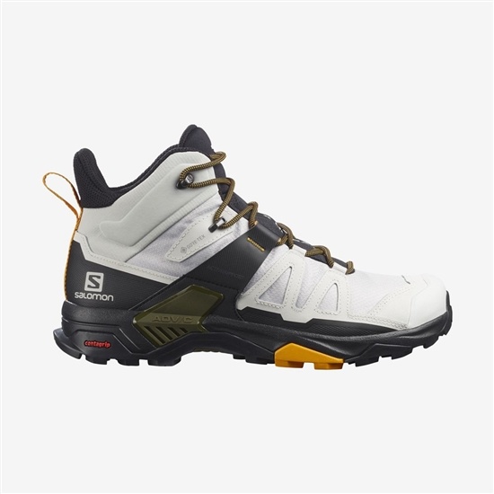 Salomon X Ultra 4 Mid Gore-tex Men's Hiking Boots Sliver | NGXD56293