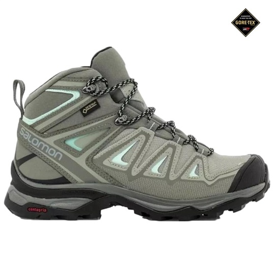 Salomon X Ultra Mid 3 Gtx W Women's Hiking Boots Grey | EIVF08356