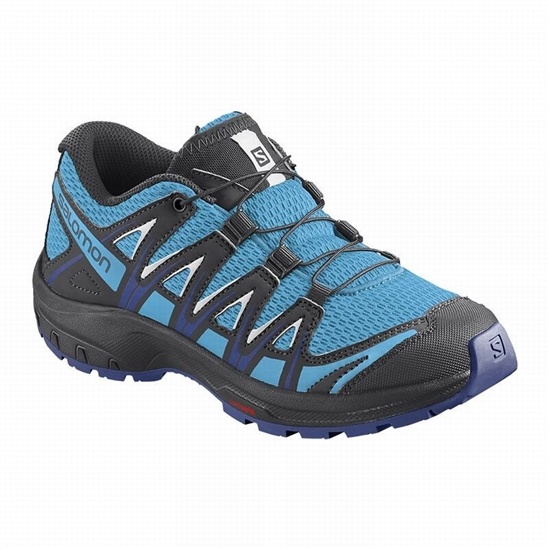 Salomon Xa Pro 3d J Kids' Trail Running Shoes Blue / White | GOCV34605
