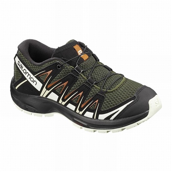 Salomon Xa Pro 3d J Kids' Trail Running Shoes Deep Green / Black | VLAY15304
