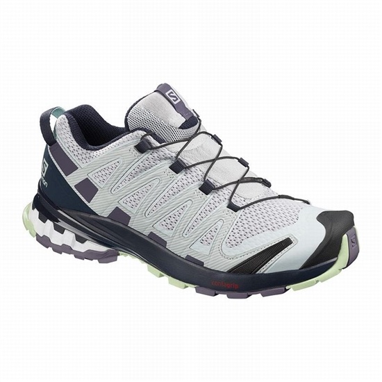 Salomon Xa Pro 3d V8 Women's Hiking Shoes Blue / Purple | YVCR65204