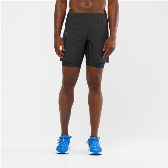 Salomon Xa Twinskin Men's Shorts Black | FHMP71850