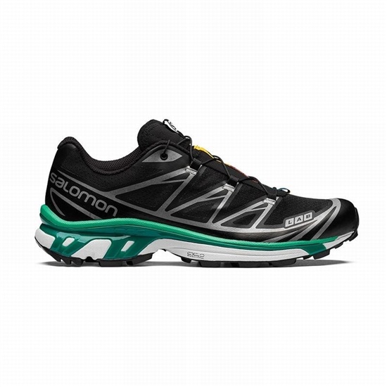 Salomon Xt-6 Men's Trail Running Shoes Black / White | IZYU54803